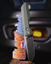 Pro-Tech Vero Synapse 2 Auto - OD Green Aluminum w/ Black Lip Pearl Button - DLC MagnaMax w/ Satin Flats - BSW.VERO.1