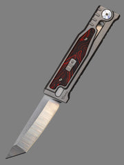 REATE EXO-M G10 RED/BLACK OTF KNIFE TITANIUM 2.95" TANTO SATIN