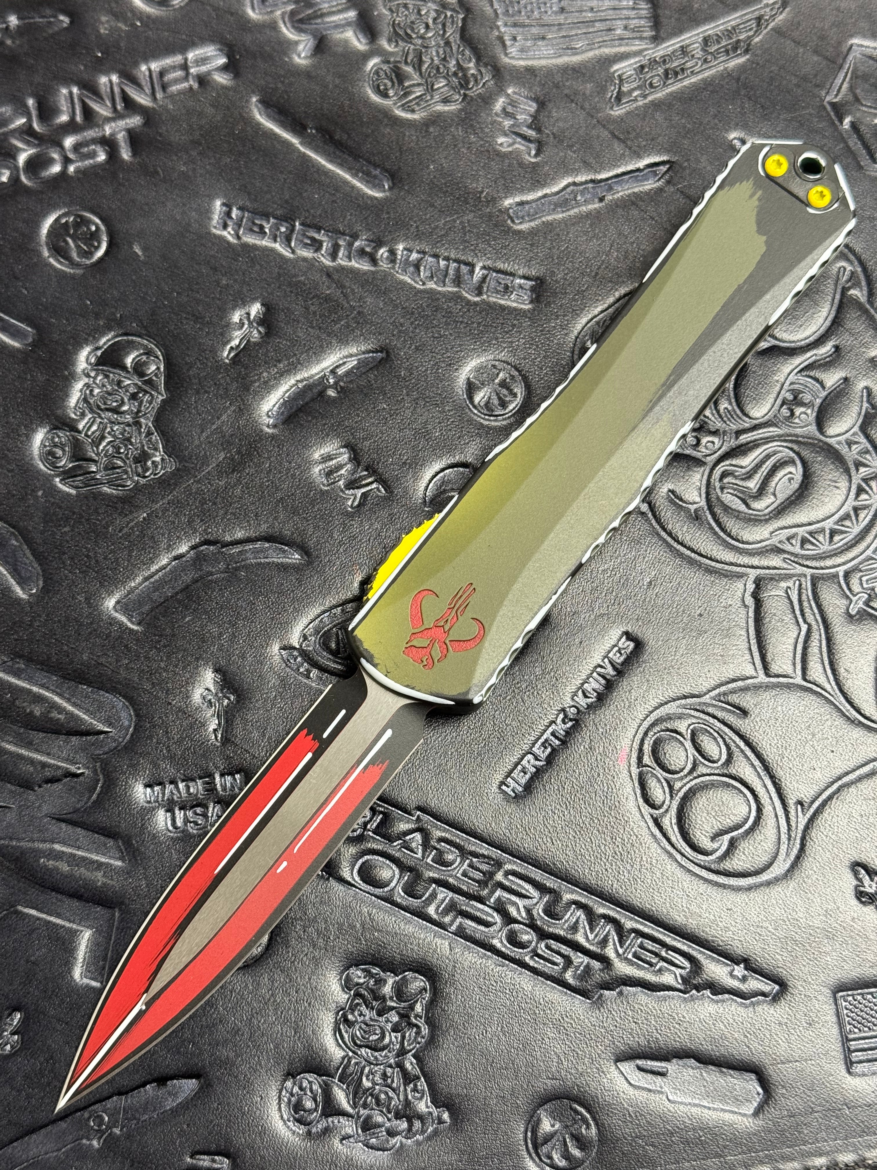 Heretic Manticore X - Bounty Hunter Cel Shade Red Double Edge - CamoCarbon Back - H032-CSR-BOUNTY