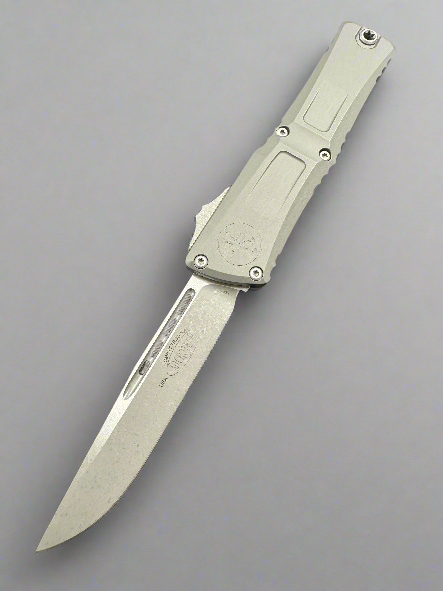 Microtech Knives Combat Troodon Gen III Natural Clear Apocalyptic Standard S/E 1143-10APNC