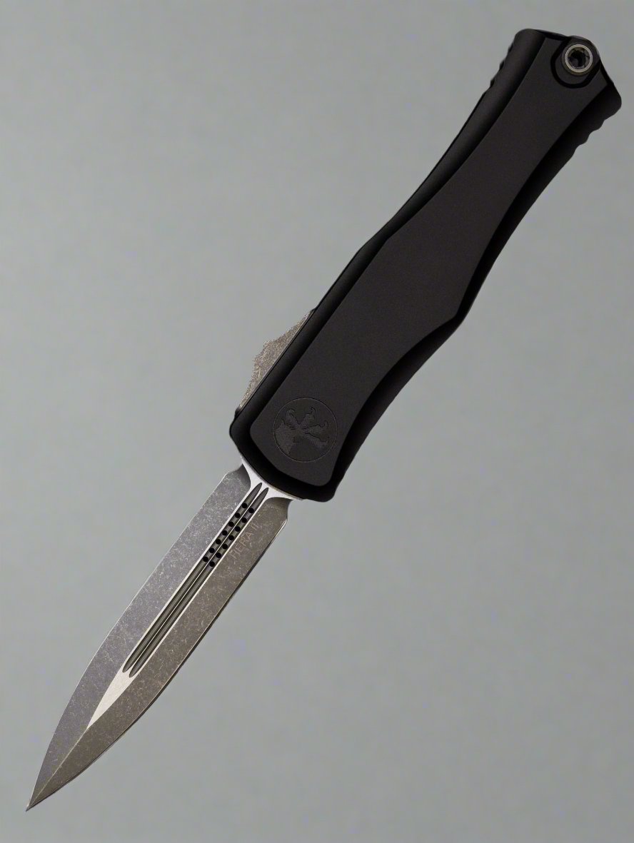 Microtech Knives Hera II Apocalyptic Double Edge w/ Black Handle 1702-10 AP