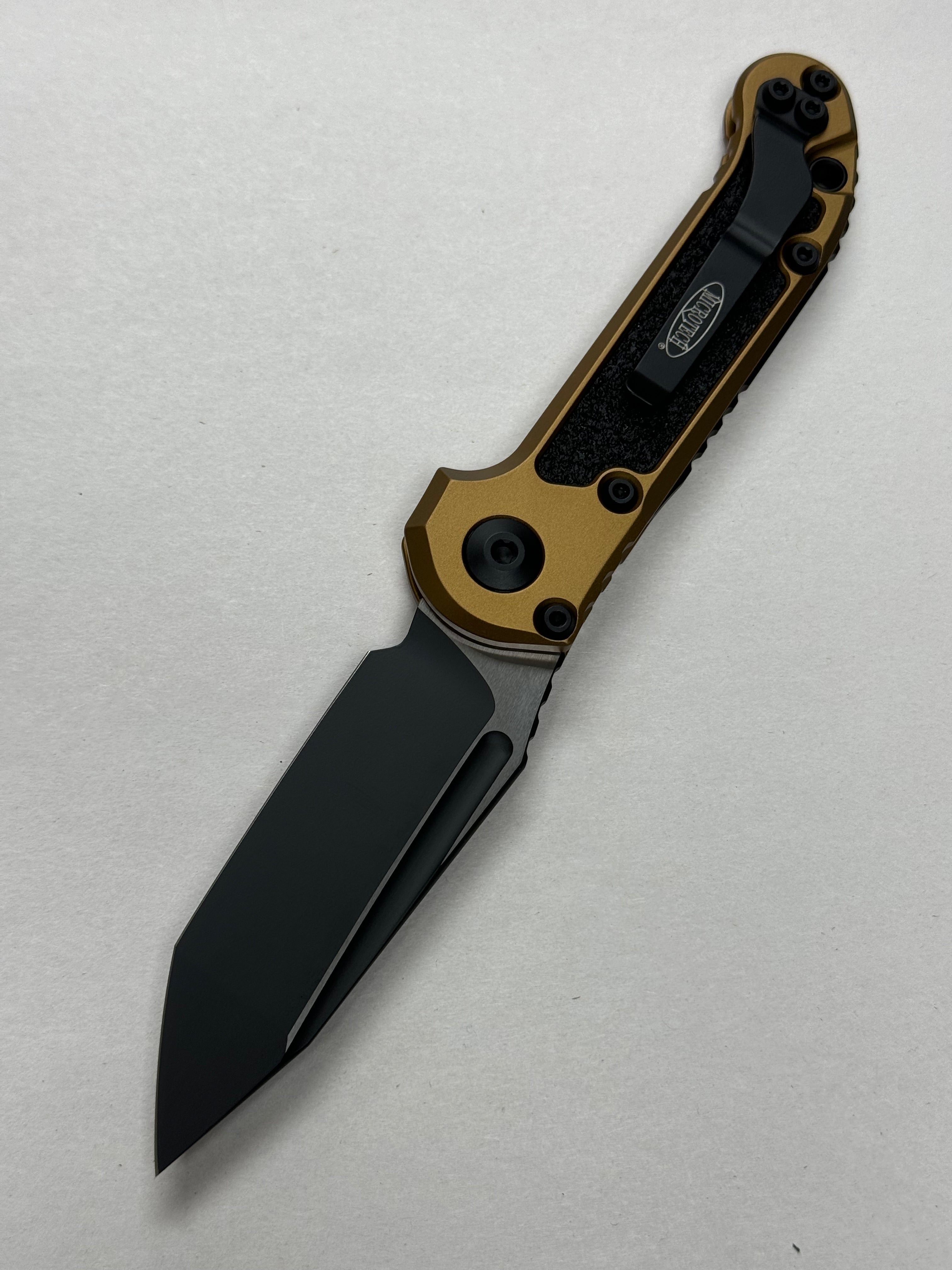 Microtech Knives LUDT Gen III Black Tanto w/ Tan Handle 1136-1 TA