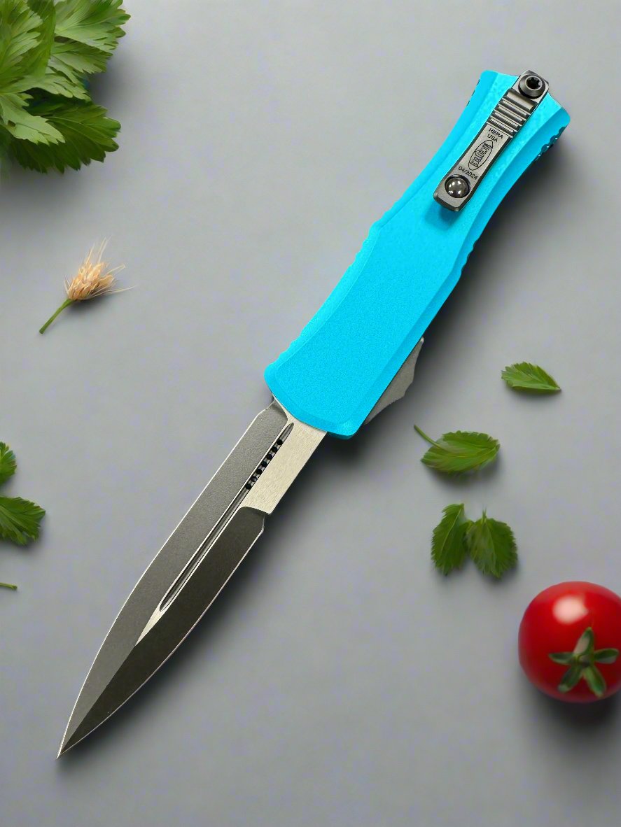 Microtech Knives Mini Hera Turquoise Standard w/ Bayonet M390MK 1701M-1TQ