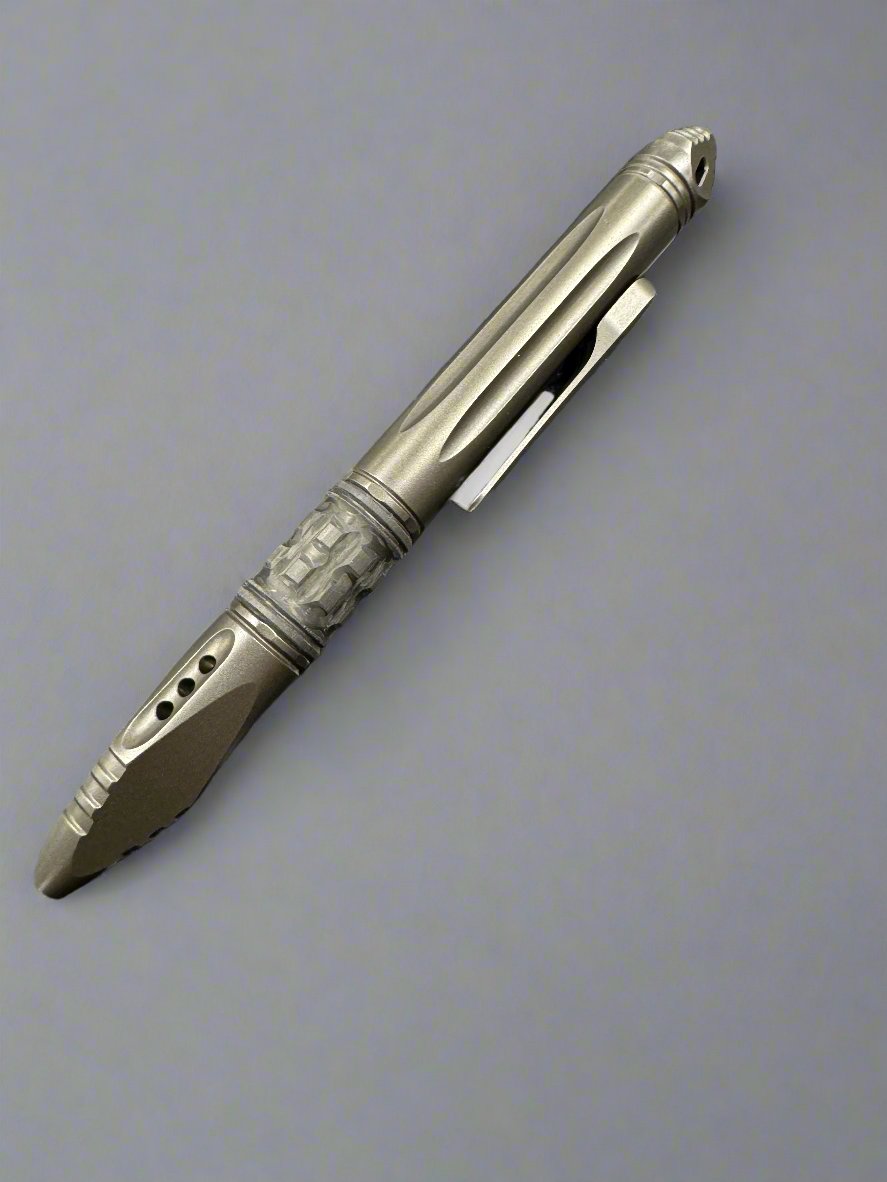 Microtech Kyroh Mini Pen Shot Peened 403M-TI-SPTRI