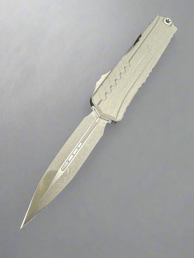 Microtech Cypher II D/E Natural Clear Apocalyptic Standard 1242-10 APNC