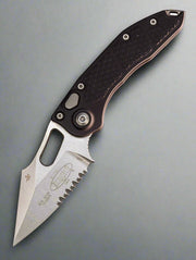 MICROTECH/BORKA BLADES STITCH AUTOMATIC FOLDING KNIFE 3.75" STONEWASH SERRATED 169-11