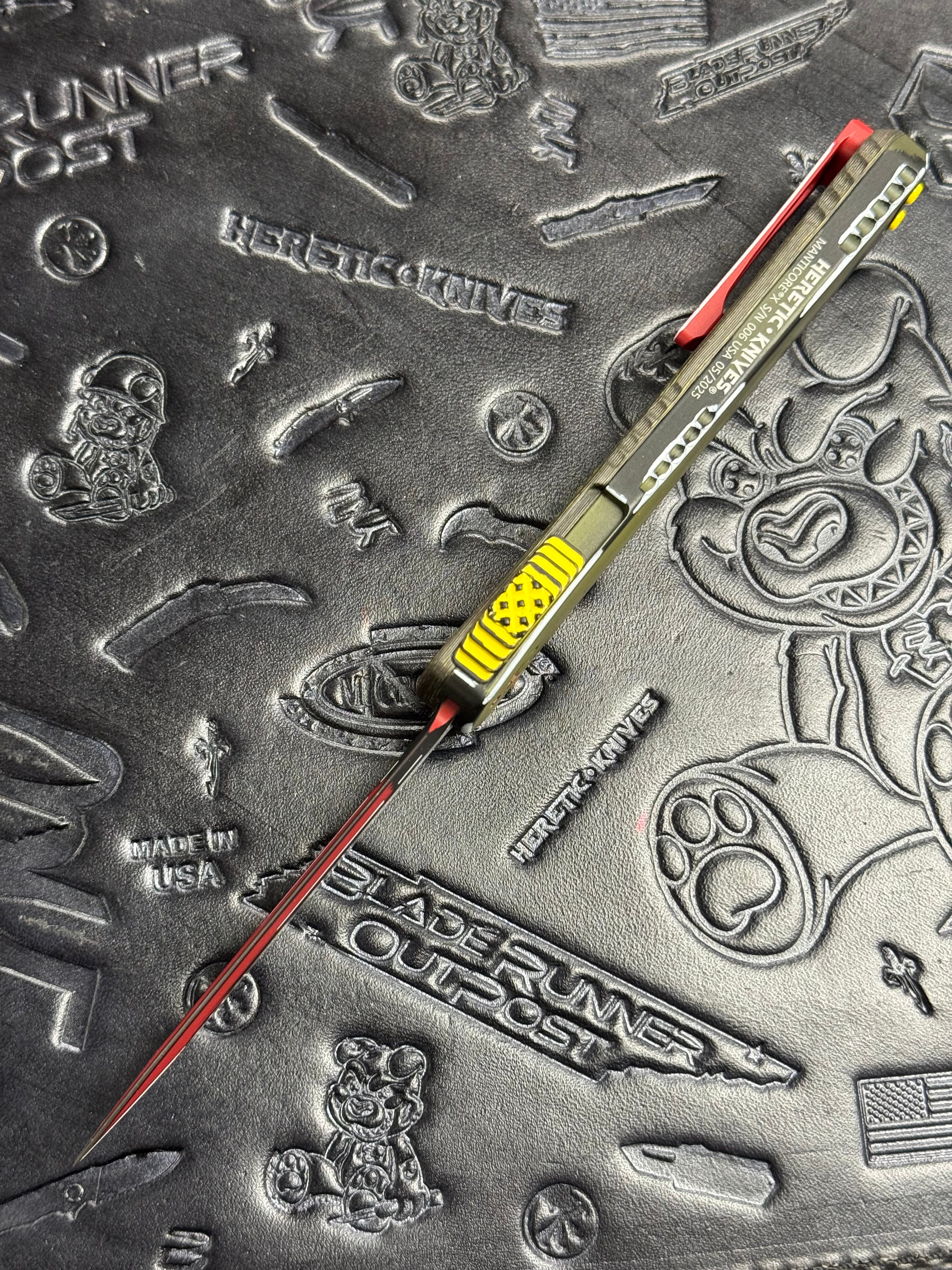 Heretic Manticore X - Bounty Hunter Cel Shade Red Double Edge - CamoCarbon Back - H032-CSR-BOUNTY