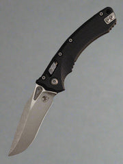 Microtech Amphibian RAM LOK Black Fluted G-10 & Apocalyptic M390MK 137RL-10APFLGTBK