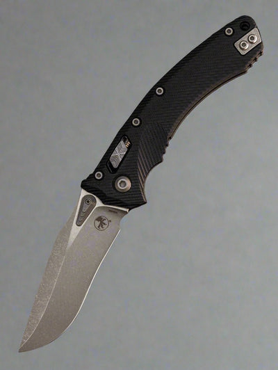 Microtech Amphibian RAM LOK Black Fluted G-10 & Apocalyptic M390MK 137RL-10 APFLGTBK