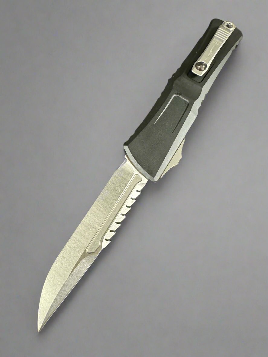 Microtech Knives Combat Troodon Gen III Interceptor Stonewash Standard Signature Series 1217-10 S