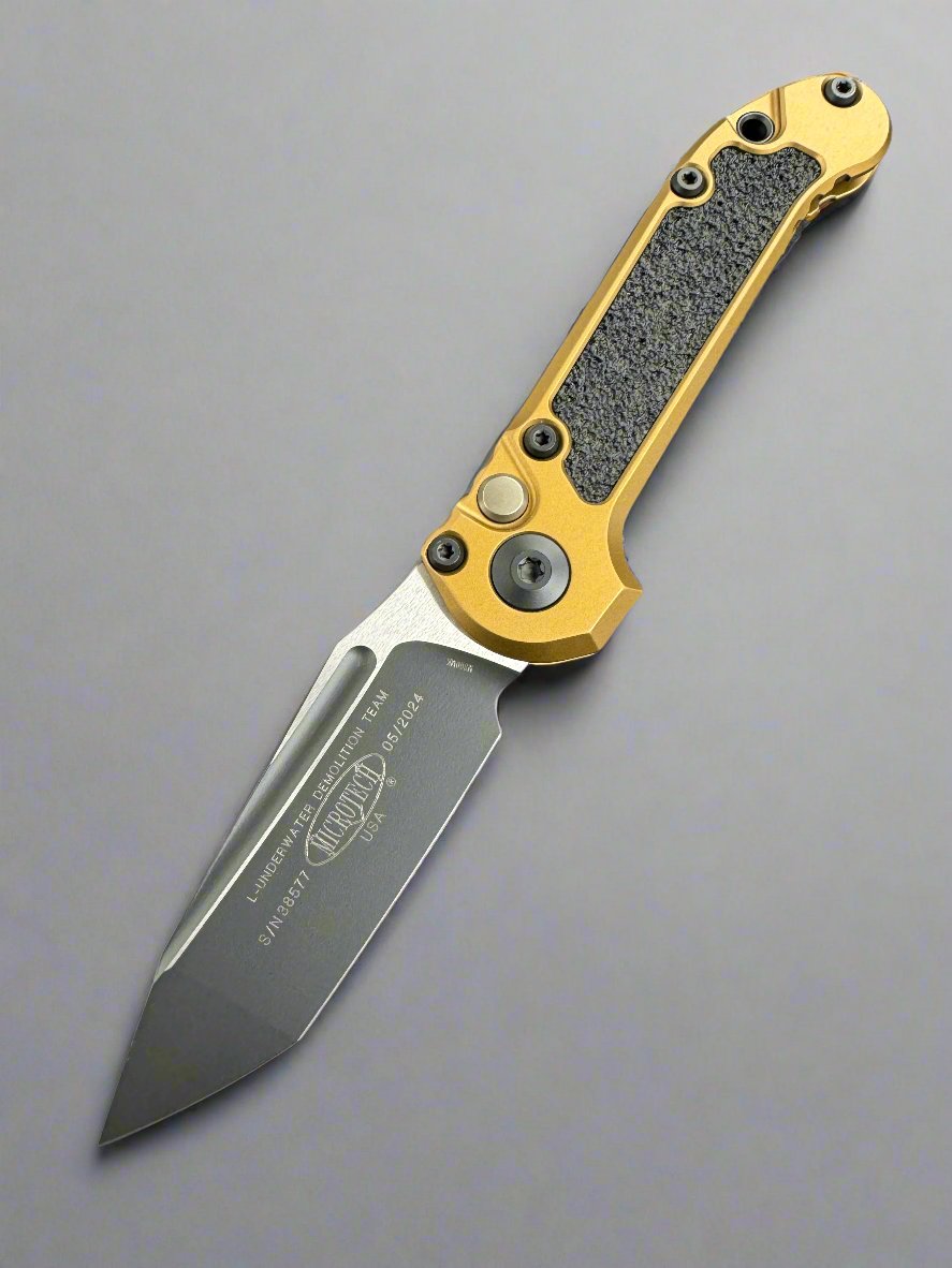 Microtech Knives LUDT Gen III Black Tanto w/ Tan Handle 1136-1 TA