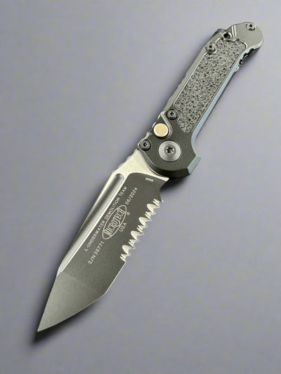 Microtech Knives LUDT Gen III Tactical Tanto Partial Serrated w/ Black Handle 1136-2 T