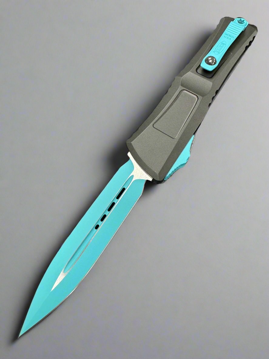 Microtech Knives Combat Troodon Gen III Turquoise Double Edge 1142-1 TQSK