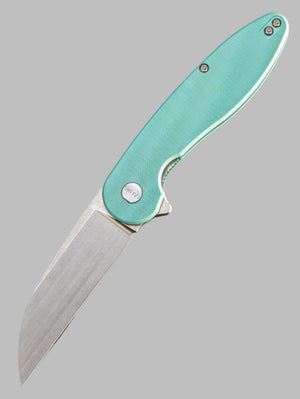 American Blade Works MODEL 1 V6 Wharncliffe Magnacut BLADE Tiffany Blue G10