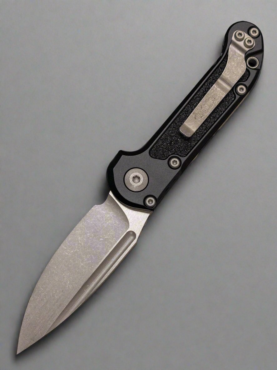 Microtech Knives LUDT Gen III Apocalyptic Drop Point w/ Black Handle 1135-10 AP