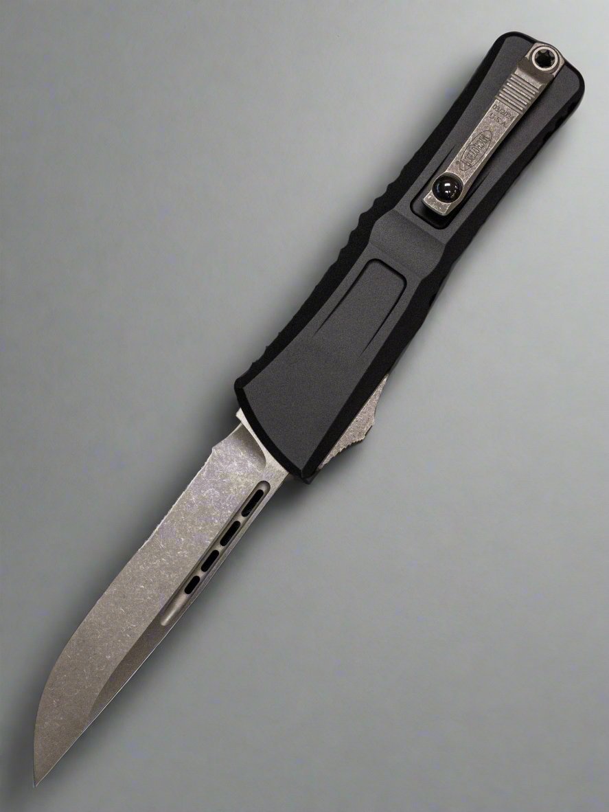 Microtech Knives Combat Troodon Gen III Apocalyptic Partial Serrated Single Edge w/ Black Handle 1143-11 AP
