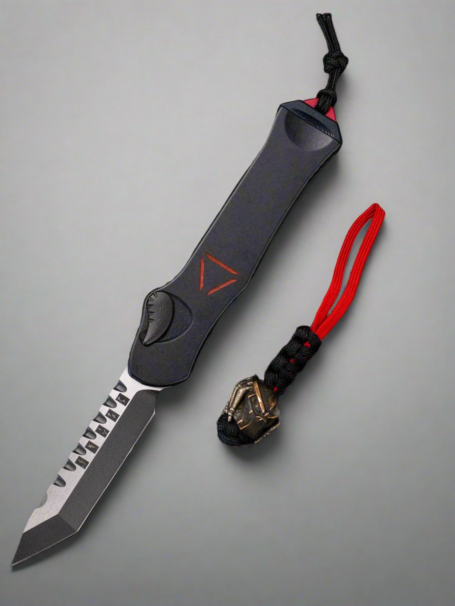 Heretic Hydra V3 Predator w/ Two Tone Tanto MagnaCut & Silver/Copper Harding Bead OTF Single Action