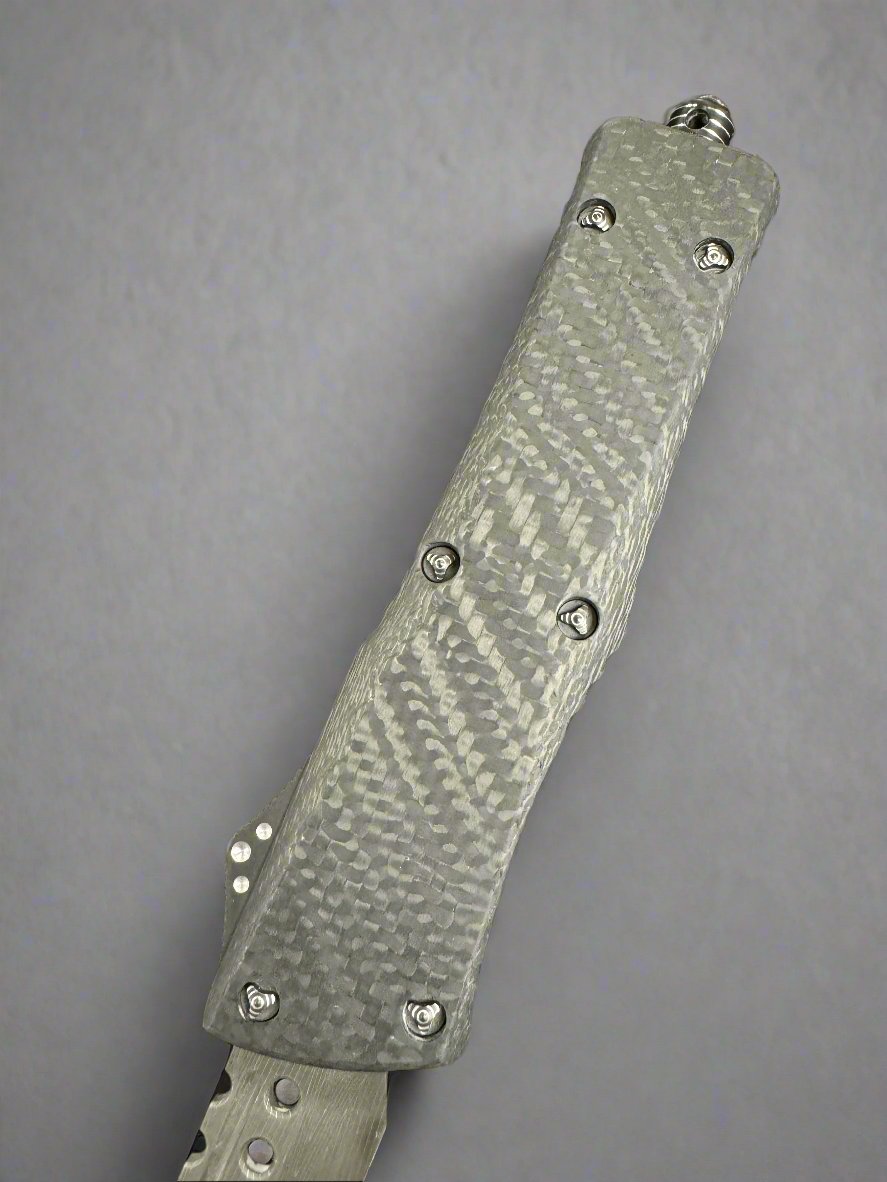 Pre Owned Marfione Combat Troodon Hellhound Herringbone Damascus CF Top DLC HW SN003