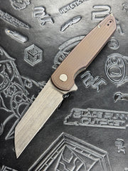 American Blade Works MODEL 2 TITANIUM Factory Light Purple Wharncliffe Magnacut