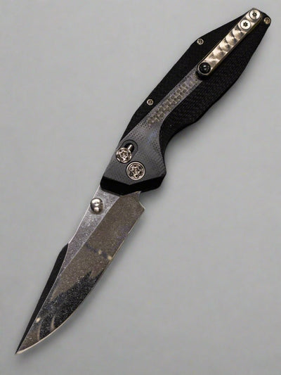 Pre Owned WILL MOON CUSTOM BANSHEE, SPINDLE LOCK FOLDING KNIFE Left Handed