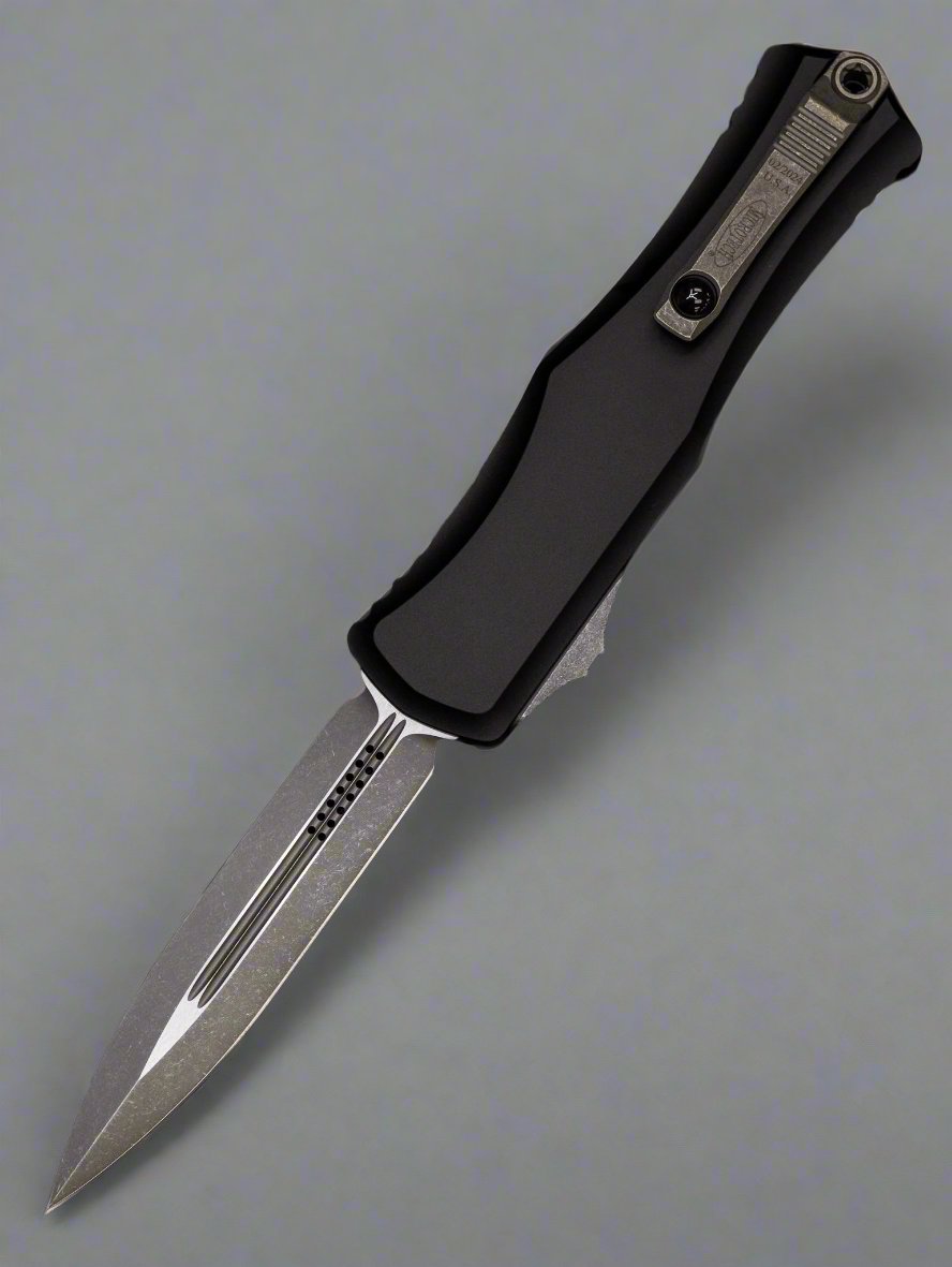 Microtech Knives Hera II Apocalyptic Double Edge w/ Black Handle 1702-10 AP
