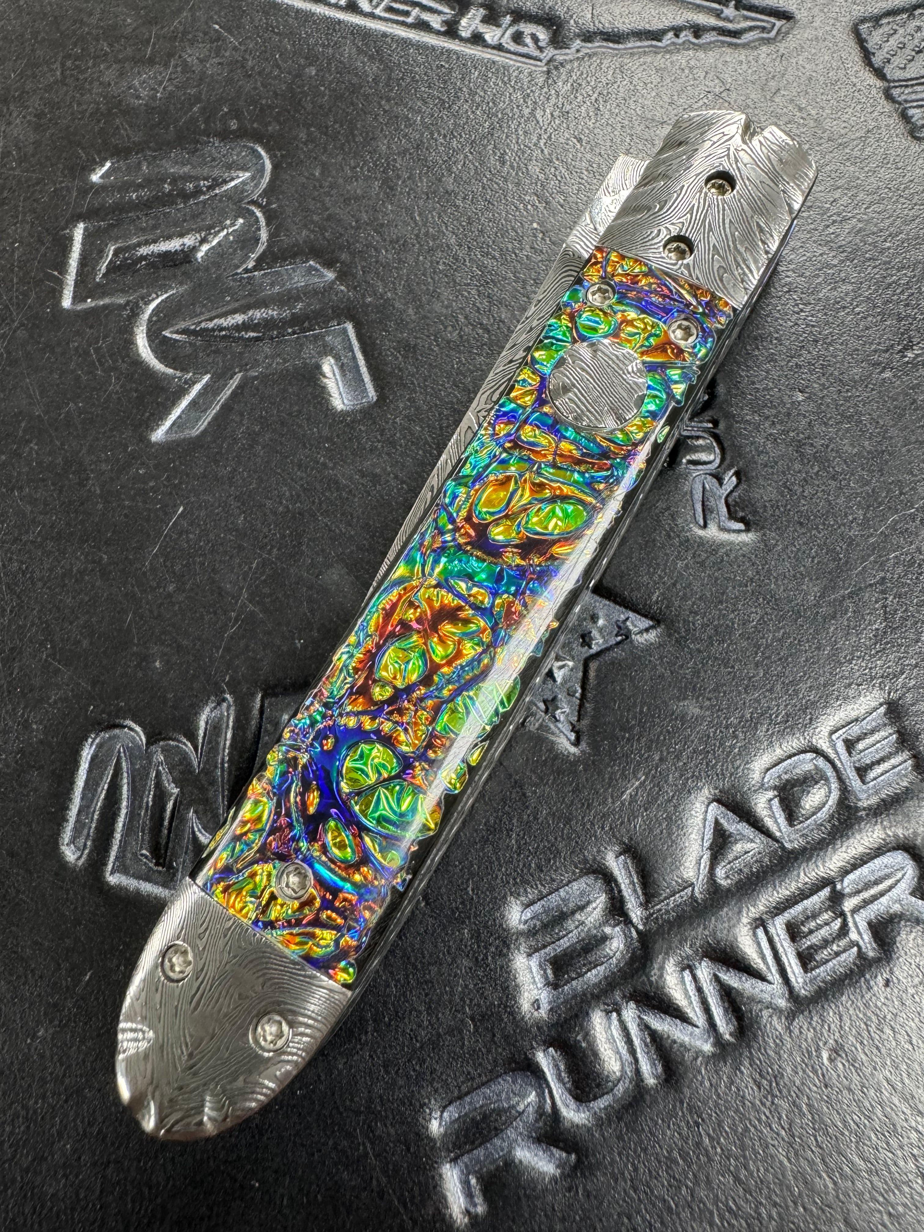 Valloton, Brandon - “The Fitz” Timber Tiger Forge “Explosion” Blade Dichrolam “DragonBurl” Handle D/A Custom