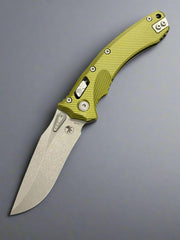 Microtech Amphibian RAM LOK OD Green Fluted Aluminum & Apocalyptic M390MK 137RL-10 APFLOD