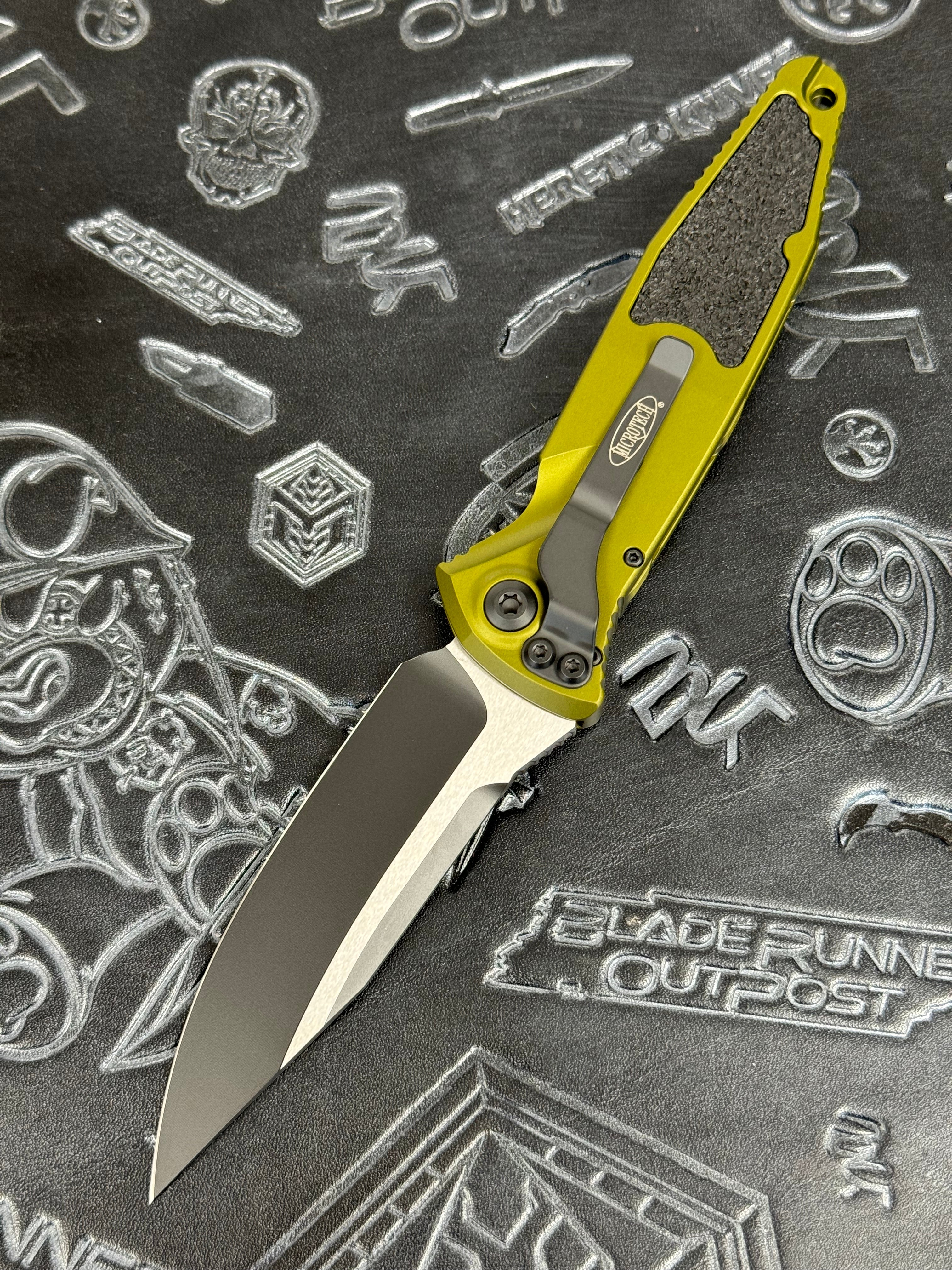 Microtech Socom Elite Auto Black S/E OD Green Standard 160A-1 OD