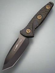 MICROTECH SOCOM ALPHA- MINI- TANTO EDGE- CARBON FIBER HANDLE- BLACK DLC BLADE 114M-1 DLCCFS