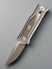 REATE EXO-MINI POCKET KNIFE BLACK MICARTA INLAY HANDLE CPM-3V DROP POINT BLADE