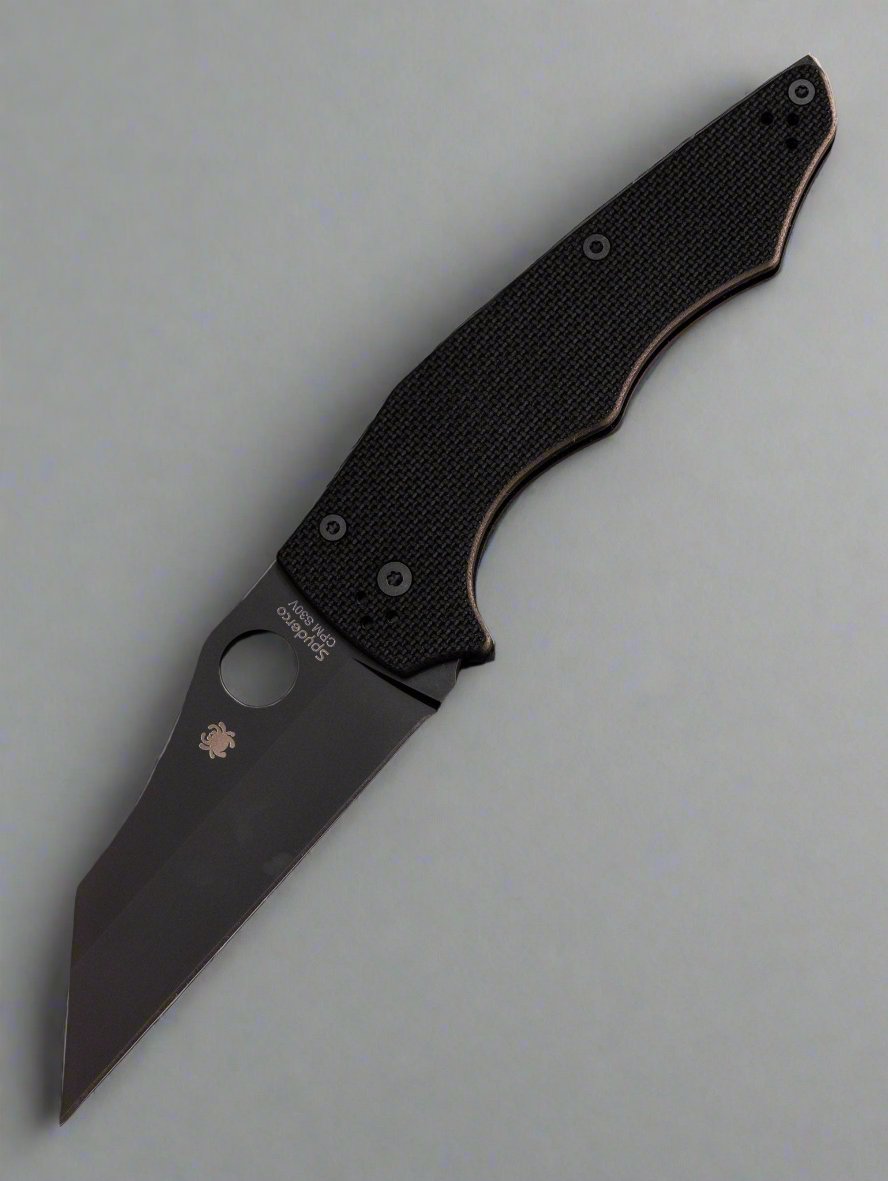 Spyderco YoJumbo Compression Lock Knife Black G-10 (4" Black) C253GPBBK