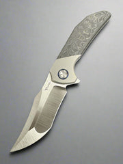 Reate Tiger - M390 Satin Blade - Black Camo Fat Carbon Handle - Zircuti Pivot Collar