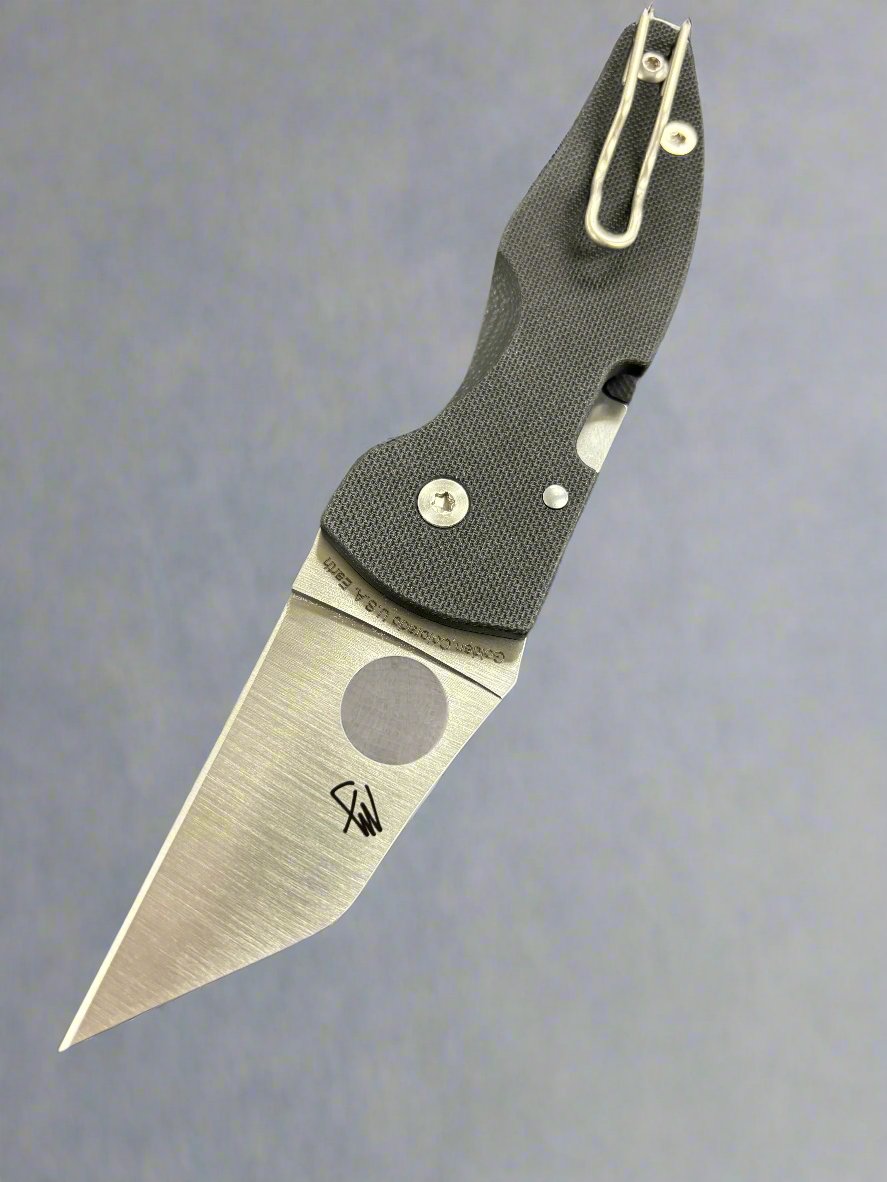 Spyderco Microjimbo Compression Lock Knife Black G-10 (2.5" Satin) C264GP