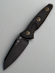 Microtech 93M-1DLCCFS Socom Alpha Mini Warcom - Carbon Fiber - Black DLC Blade - Signature Series