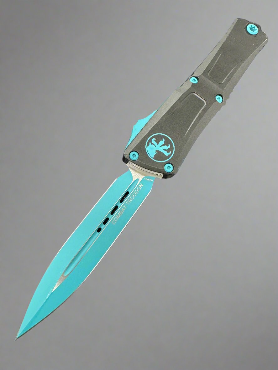 Microtech Knives Combat Troodon Gen III Turquoise Double Edge 1142-1 TQSK