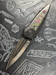 Paragon Warlock DLC S35VN Gen 2 Button Folder 80s Camo Carbon Xclussy