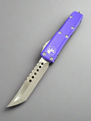 Microtech UTX-85 Hellhound OTF Knife Purple (3.1" Apocalyptic)