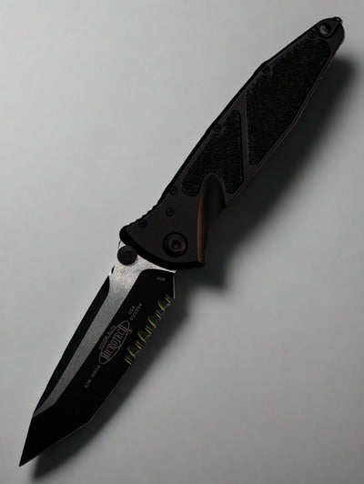 Microtech 161-2T SOCOM Elite T/E-M - Black Handle - Black Blade - Partial Serrations