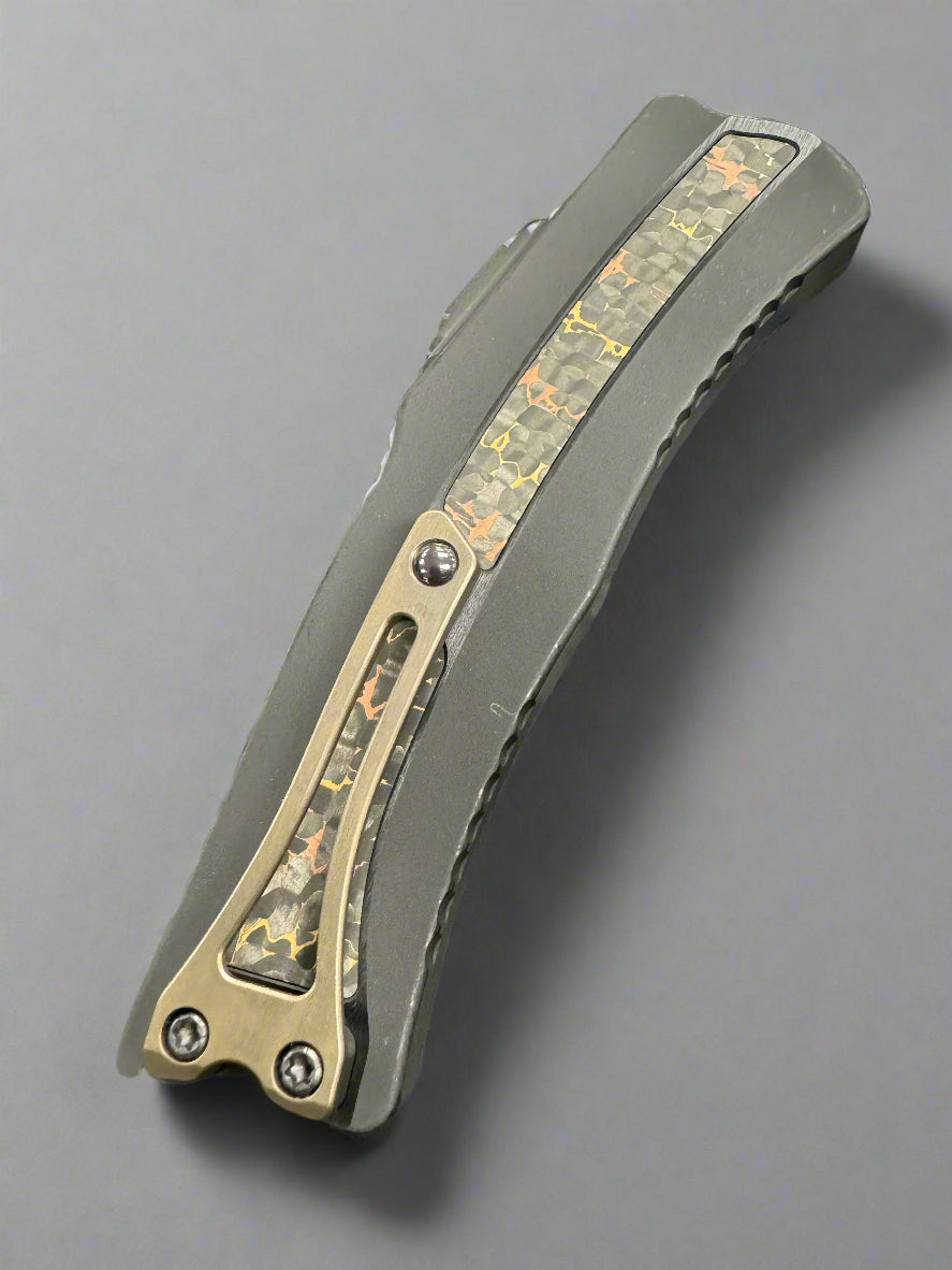 Pre Owned Heretic ROC Fat Carbon Brass & Copper Snakeskin with Baker Forge Tiger GoMai