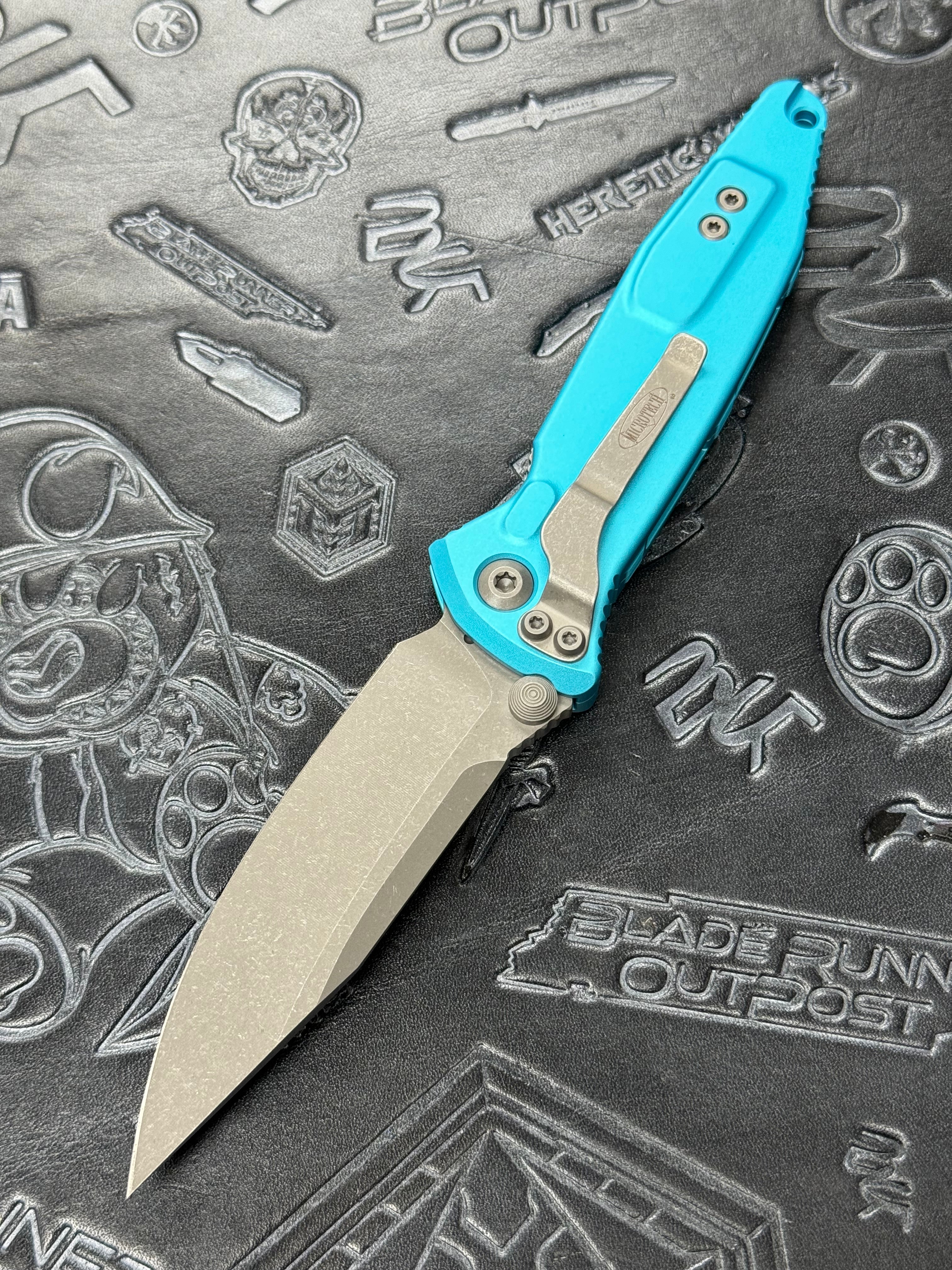 Microtech Socom Elite S/E Manual Turquoise Apocalyptic Standard 160-10 APTQ