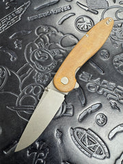 ABW American Blade Works Model 1 V7 Brown Micarta Magnacut