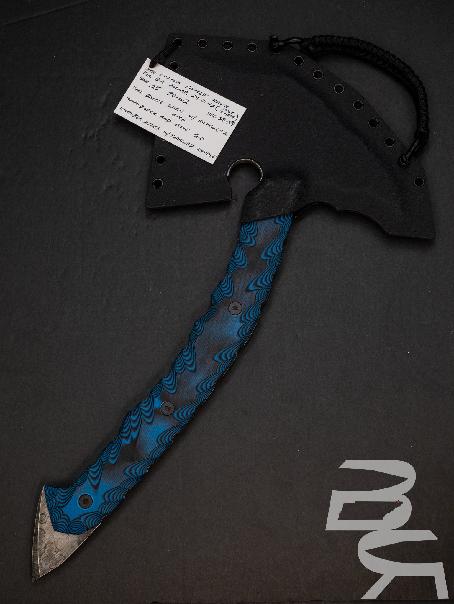 Aries CQCT Large Battle Hawk 1/4” Thick 80crv2 Snuggles BR OP Bazaar Exclusive