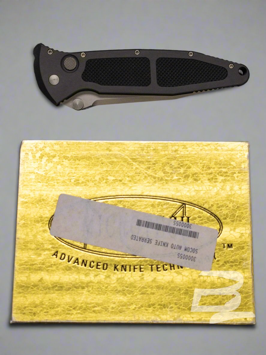 Pre Owned Excellent Shape Microtech Socom D/A Partial Serrated 1/98 154cm