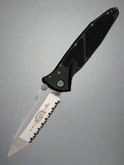 Microtech Socom Elite Tanto Full Serrated Manual Stonewash Standard 161-12