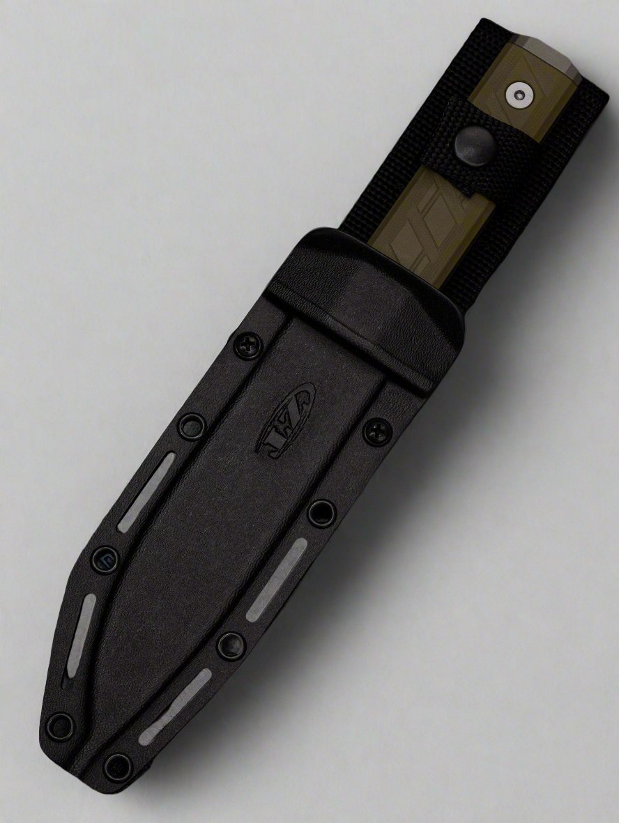 Zero Tolerance 6 Fixed Blade Knife OD Green G-10 (6" Gray CPM 3V) ZT 0006