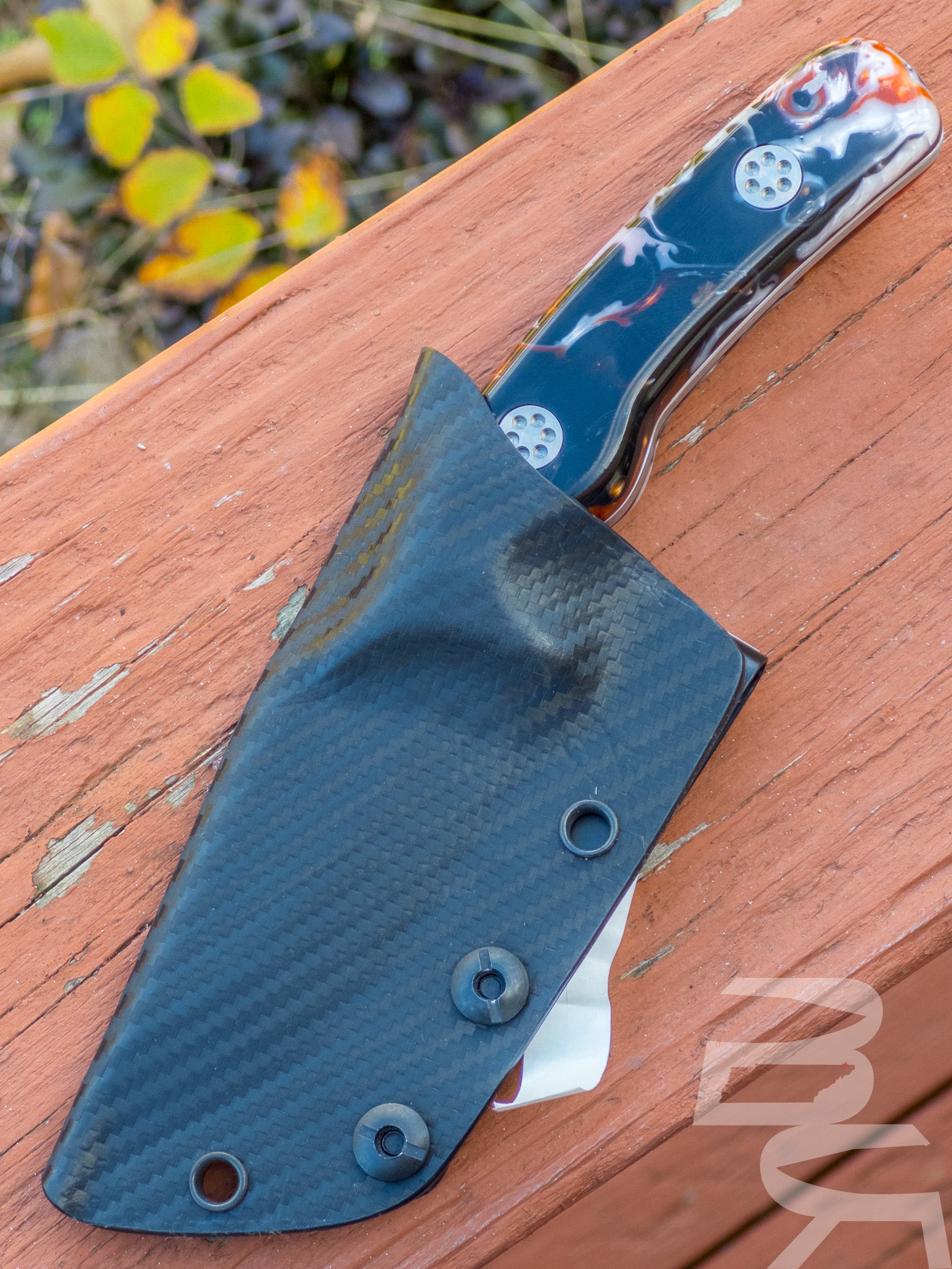 Beans Blades Fixed Javelin M390 “Harley Davidson” Resin