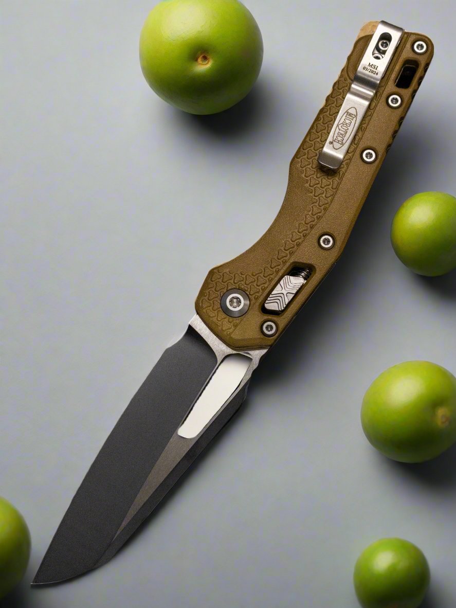 Microtech Knives MSI RAM LOK  Polymer & Black M390MK 210T-1 PMDE