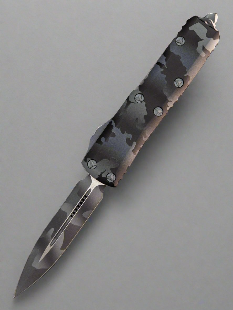 Microtech 232-1UCS UTX-85 D/E - Urban Camo Handle - Urban Camo Blade - Signature Series