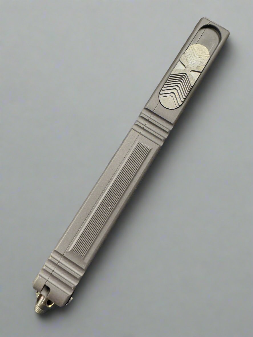 Pre Owned Like New MICROTECH SCARAB II BLACK SINGLE EDGE SHADOW DLC BLADE AND DLC HW 278-1 DLCTSH GEN II