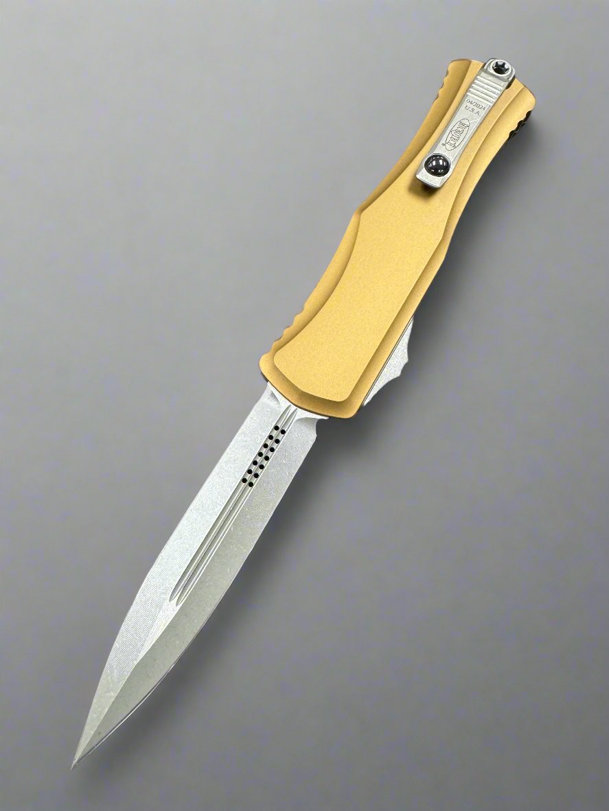 Microtech 1702-10 APTA Hera II - Tan Handle - Apocalyptic Blade